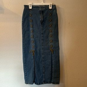Vintage Moments jean maxi skirt size 7/8